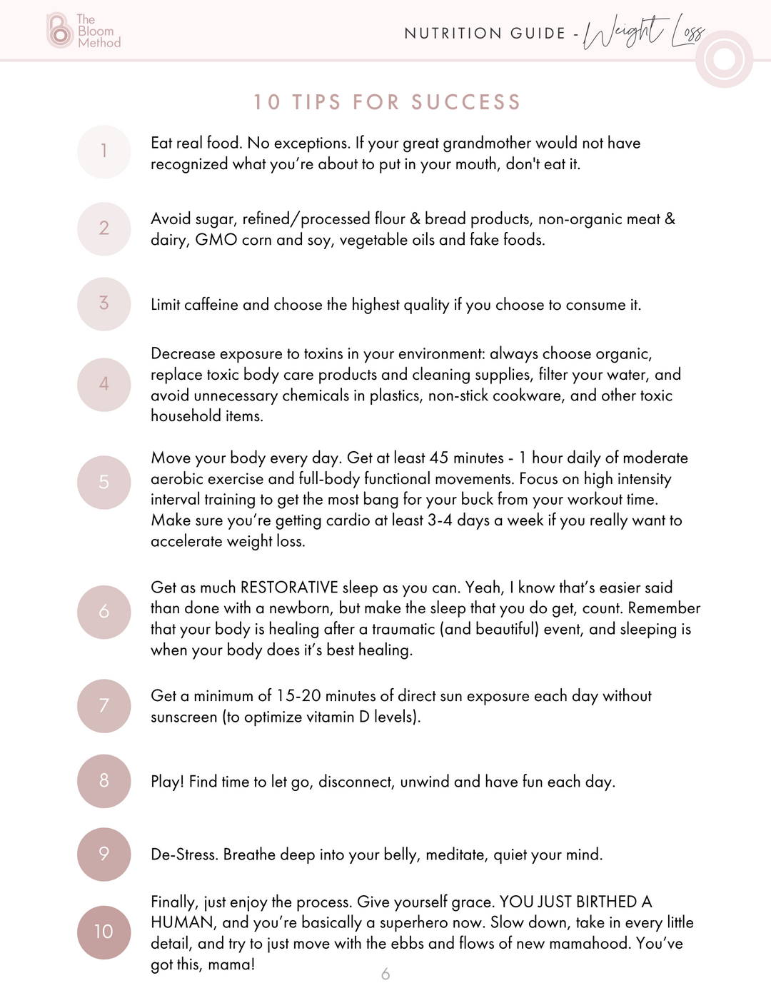 Nutrition For Postpartum Weight Loss