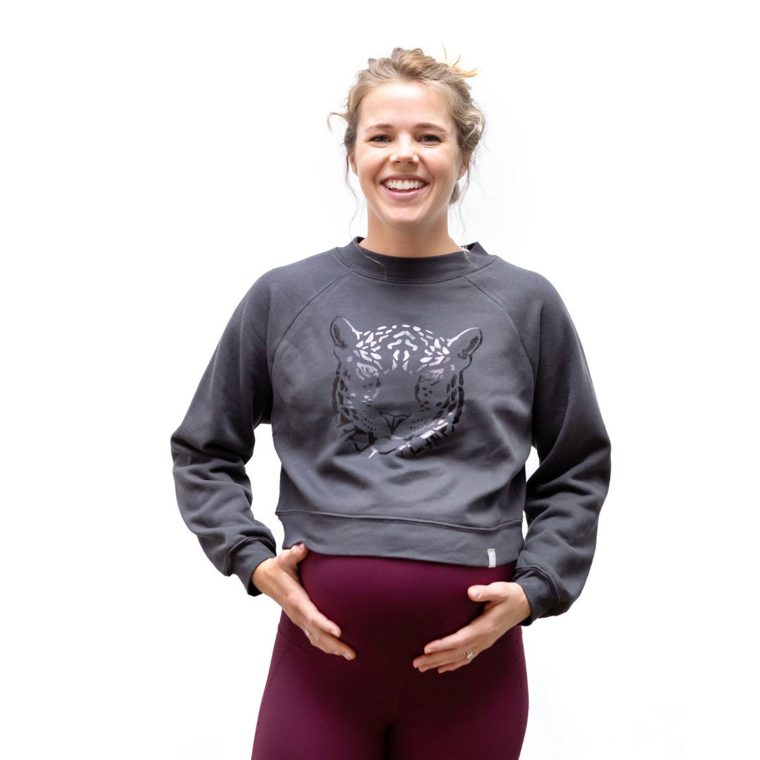 Cheetah Crop Sweatshirt 'Fierce Mama Collection'